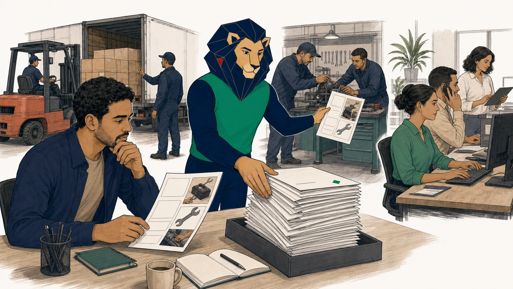 Atlas écarte une pile d’envois identiques et relie le dossier d’un candidat à l’entreprise dont l’activité correspond réellement à son métier.