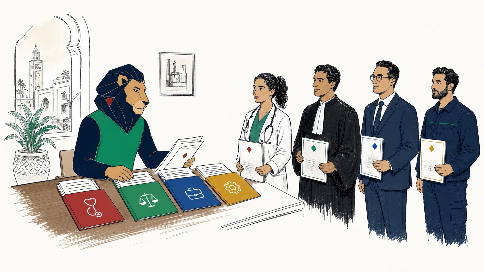 Atlas répartit les postes CNSS entre médecins, juristes, cadres supérieurs et techniciens dont les diplômes correspondent aux profils annoncés.