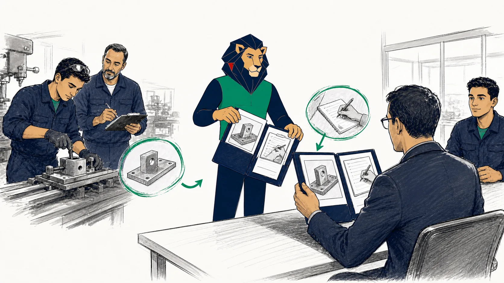 Atlas rassemble un projet terminé, la validation d’un encadrant et une méthode documentée dans le portfolio qu’un employeur examine avec le stagiaire.