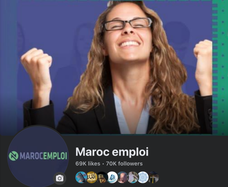 Page Maroc Emploi sur Facebook