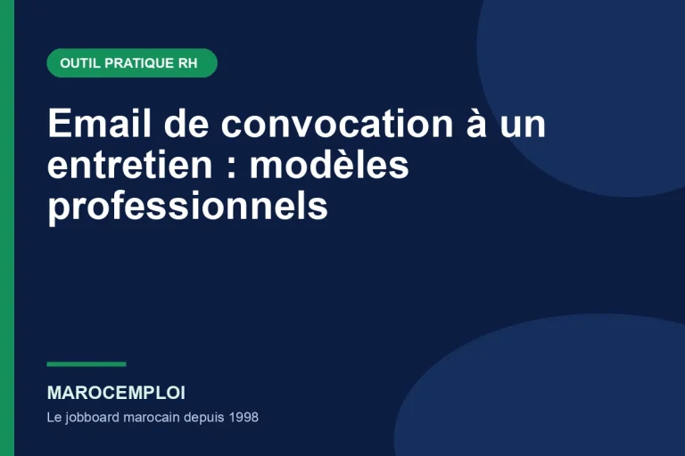 Email de convocation à un entretien : modèles professionnels