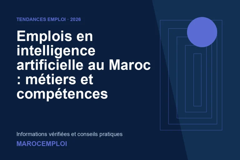 Illustration : Emplois en intelligence artificielle au Maroc : métiers et compétences