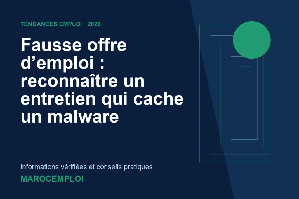 Fausse offre d’emploi : reconnaître un entretien qui cache un malware