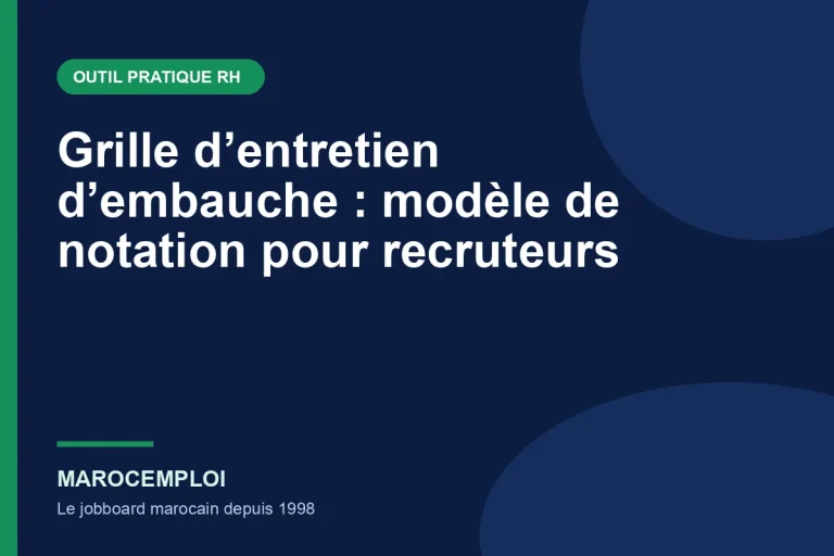 Grille d’entretien d’embauche : modèle de notation pour recruteurs