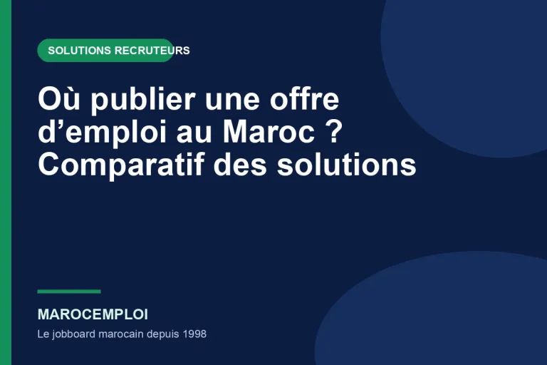 Où publier une offre d’emploi au Maroc ? Comparatif des solutions